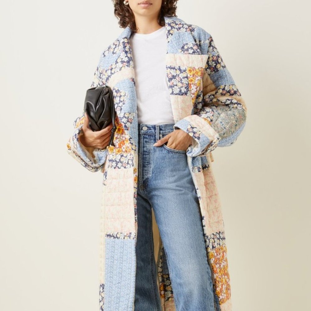 Sea Sydney Quilted Cotton Coat Size L NWT